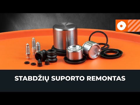 Video: Ar sunku pakeisti stabdžių apkabas?