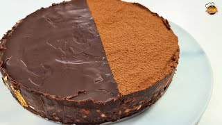 Tarta de Chocolate y Galletas al Ron - LA MAS FACIL DEL MUNDO