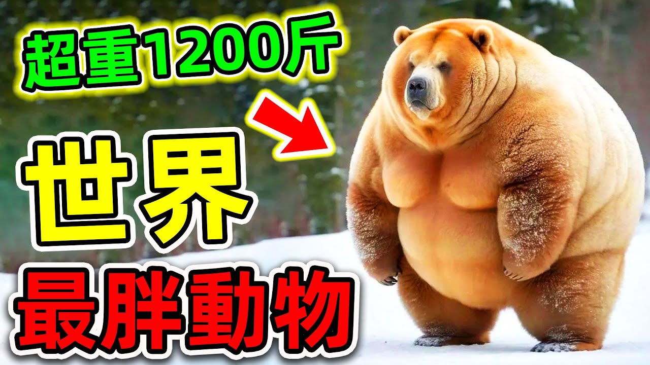 世界上最胖的10隻動物！1200斤獅子只排第七，第一名比同類更胖20倍，連吃飯都有生命危險。|#世界之最top #世界之最 #出類拔萃 #腦洞 ...