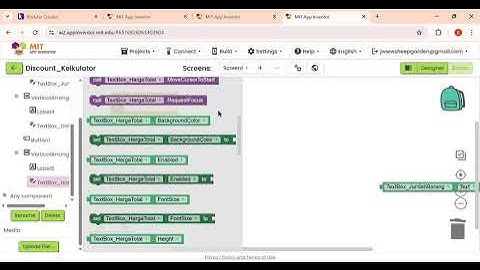 TUTORIAL MEMBUAT APLIKASI KALKULATOR DISKON MENGGUNAKAN MIT APP INVENTOR