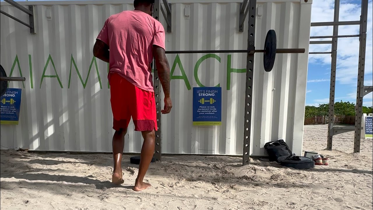Leg Day Prep on the Beach | Dynamic Stretch & Squat Routine