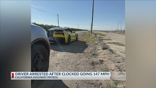 Driver arrested after clocked going 147 mph on Bakersfield road
