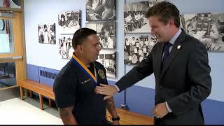 Hero Newburgh security guard awarded for saving fifth-grade girl while choking