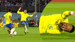 : Neymar INJURY vs Uruguay (17/10/2023) HD 1080i