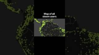 Map of all steam users #funnymeme #meme #fyp