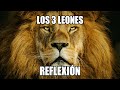 REFLEXION .-  LOS TRES LEONES, Reflexiones Diarias, Motivacionales, Cortas, Mejor Persona, De Dios.