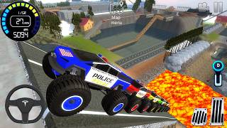 Juegos De Carros - Police Monster Trucks Impossible Driver #4 - Car Extreme Racing Android Gameplay screenshot 2