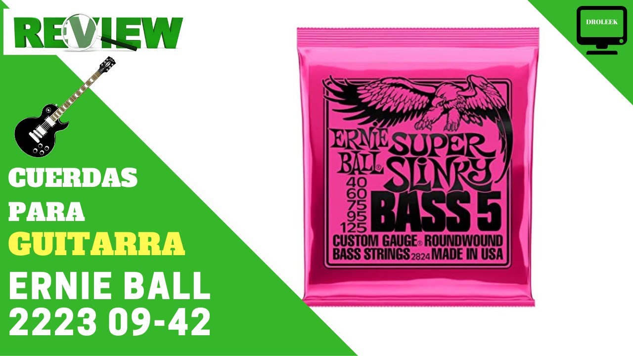 Cuerdas Guitarra Eléctrica Ernie Ball 2223 09-42 - YouTube