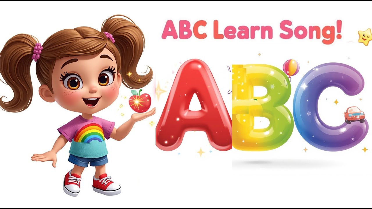 ABC Song for Kids 🌈 Learn ABCD with Fun 3D Animation Alphabet Song A to ...