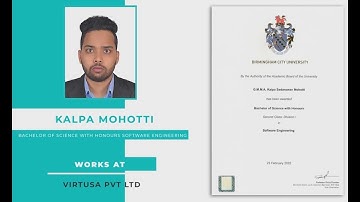 Kalpa Mohotti | BCU Interview |Graduate of Java Institute| Software Engineer | 2021