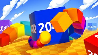Cube Arena 2048: Worm io Games (by Azur Games) IOS Gameplay Video (HD) screenshot 1