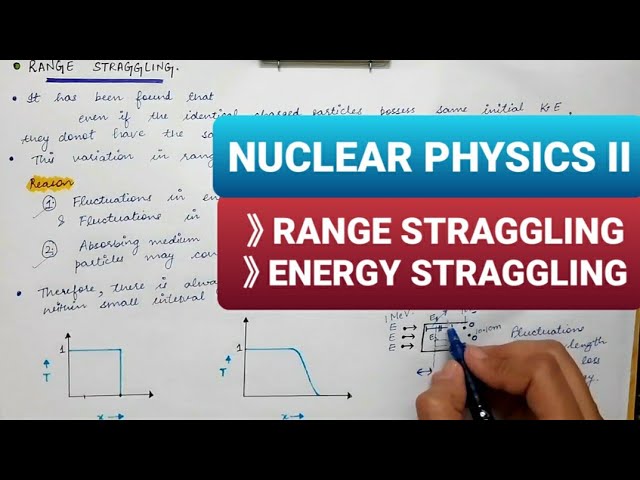 NUCLEAR PHYSICS | Lecture 9 | Range Straggling | Energy Straggling