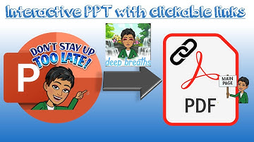 How to Create a Interactive Bitmoji PPT with hyperlinks