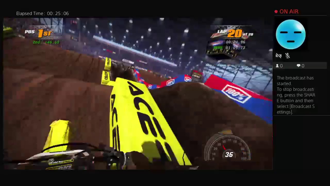 Mx vs Atv supercross 20 lap as j.Stewart