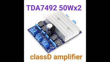 TDA7492 classD amplifier 50Wx2 test sound