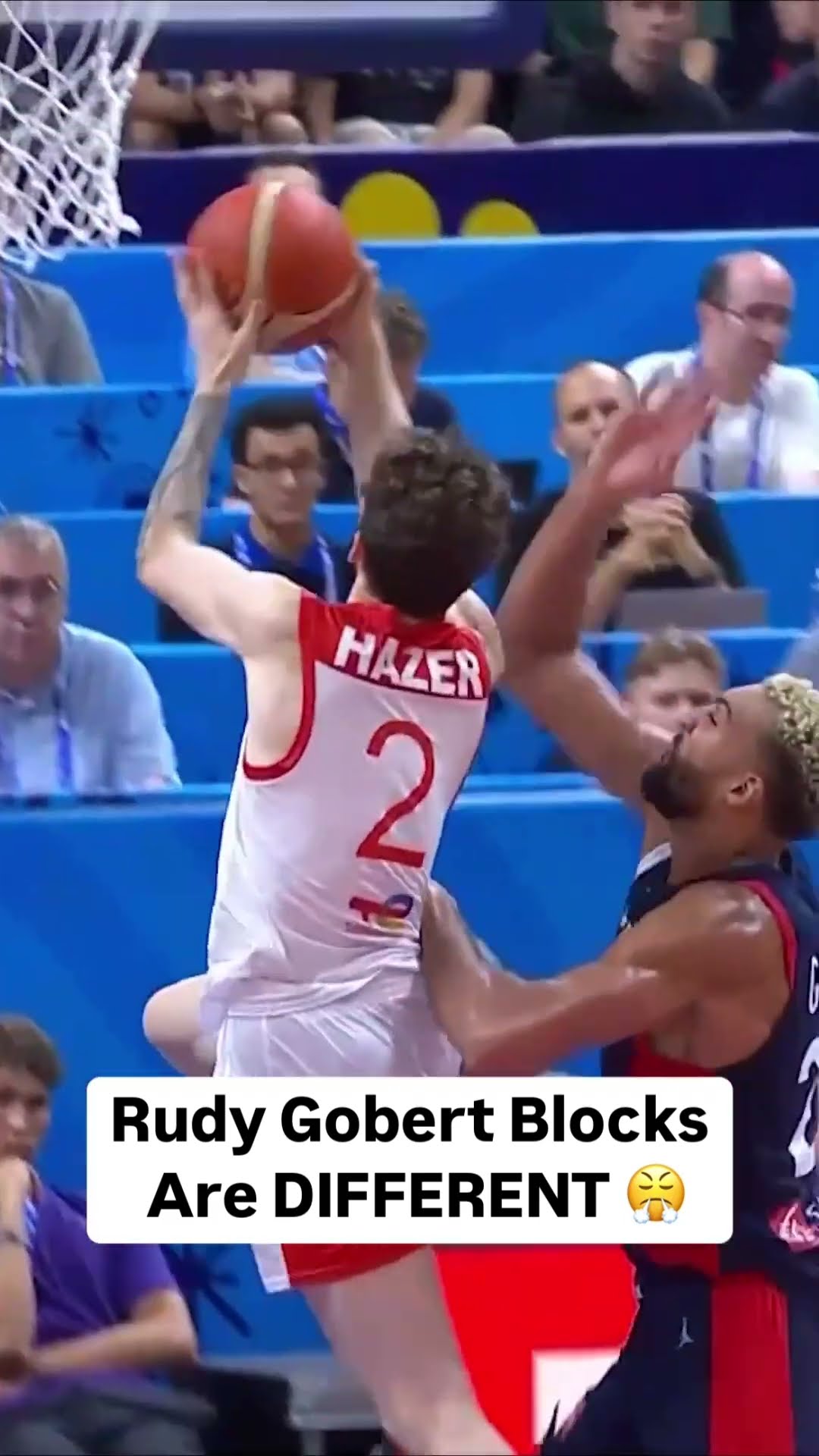 There's no easy buckets on Rudy Gobert ❌