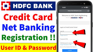 HDFC Credit Card Net Banking Registration | HDFC Credit Card Net Banking Kaise Chalu Kare | Activate