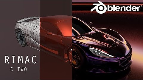 Rimac Nevera | 3D Modeling Time Lapse | Blender 2.91