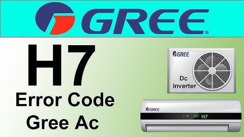 Gree Dc Inverter Air Conditioner H7 Error Code Fault And Solution || World Technicians
