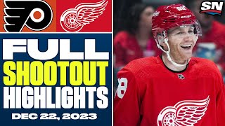 Philadelphia Flyers at Detroit Red Wings | FULL Shootout Highlights - December 22, 2023