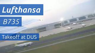 Takeoff at Duesseldorf | Lufthansa B737-500 | 19.09.2009