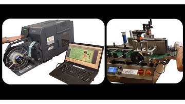LabelOn Mini and Epson Combine for Print then Apply - Round Bottle Labeling