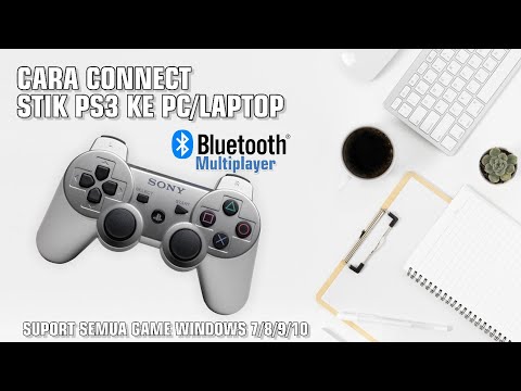 Cara Menghubungkan STIK PS3 Bluetooth ke LaptopPC MotionInJoy DS3 Controller