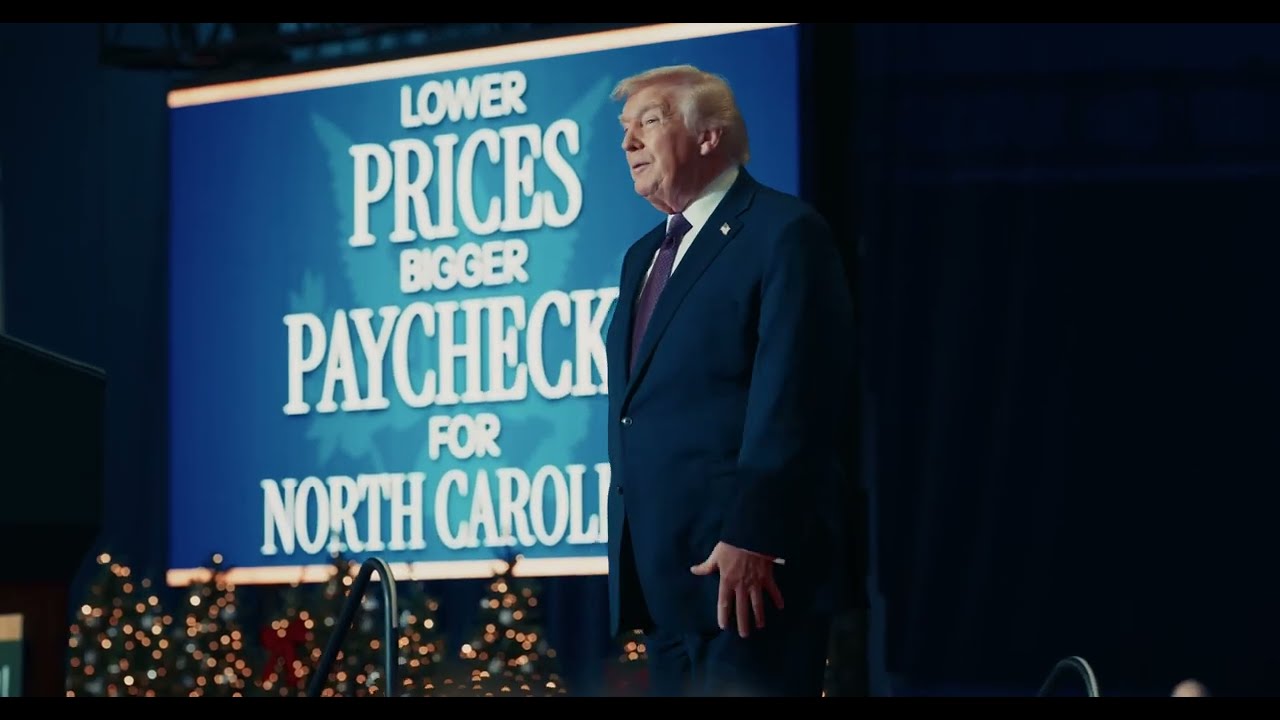 Президент Трамп выступил с речью в Роки-Маунт, Северная Каролина.