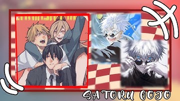 •|Chainsaw Man react to Jujutsu Kaisen|•// Satoru Gojo// Gacha Club 🇧🇷/🇺🇸