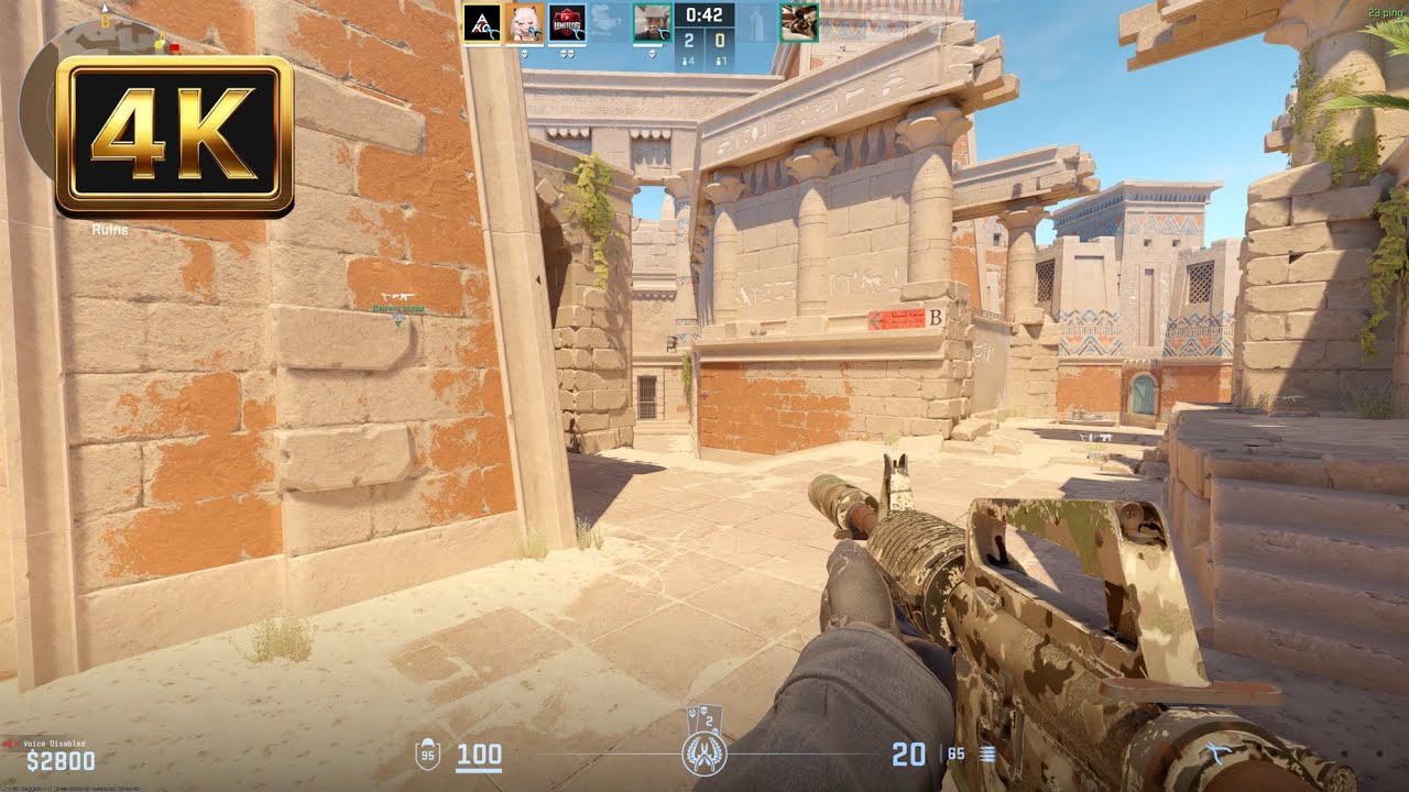 Counter Strike 2 Gameplay 4K (No Commentary) - YouTube