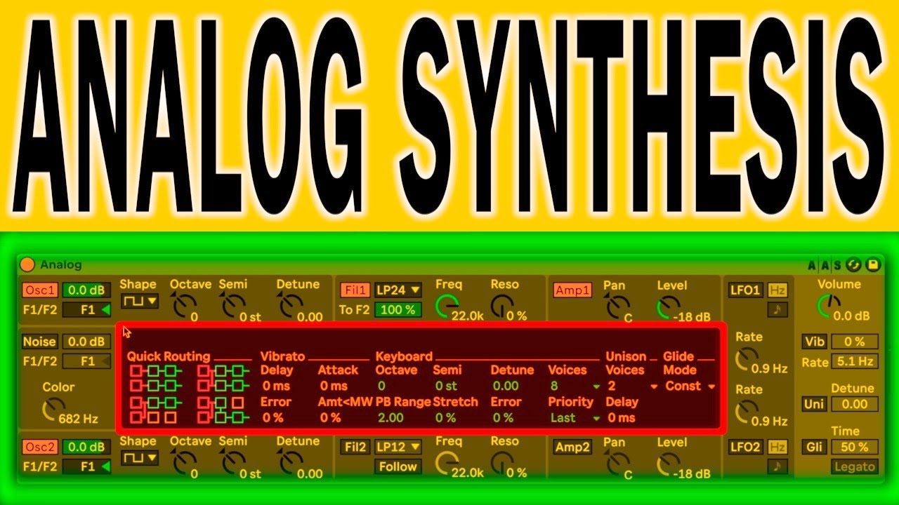 ANALOG - Learn Ableton's Subtractive Synthesizer and Sound Design Theory