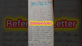 Reference Letter | referenceletter | englishlearning | englishgrammar | letterwriting | english