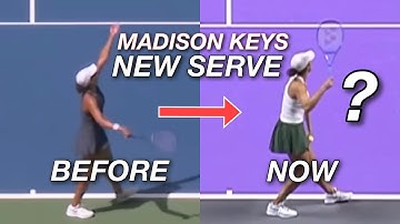 Madison Keys NEW Reverse Lag Serve at the WTA Finals