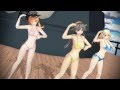 【MMD艦これ】girls-榛名 プリンツ 愛宕-