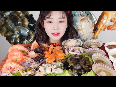 왠지 얄미운 해산물 모듬 먹방 RAW <strong>SEAFOOD</strong> [eating <strong>show</strong>]mukbang korean food