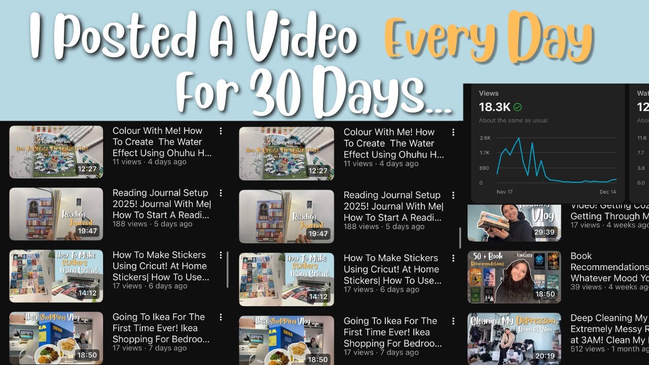 I Posted A Video Everyday For 30 Days Here's What Happened....| My ...