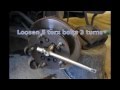 Ford Transit MK7 front wheel brake disc removal