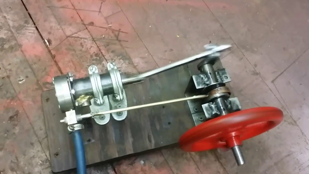 Homemade steam engine - YouTube