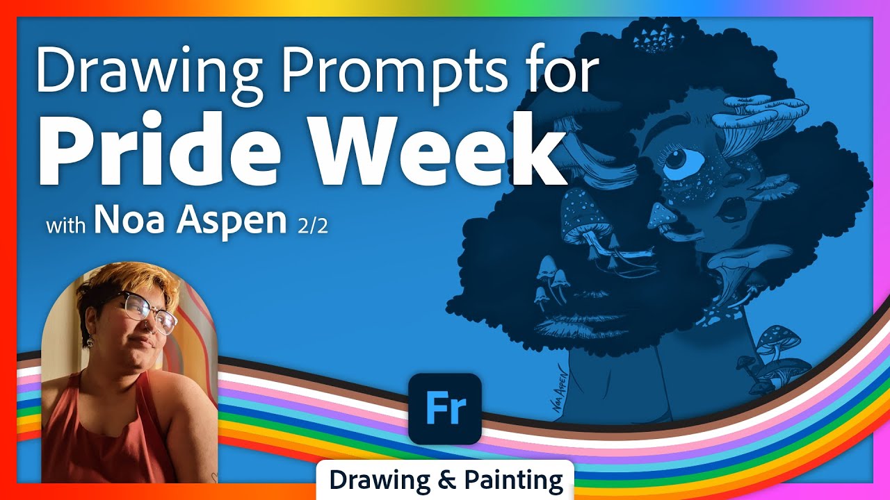 Drawing Prompts for Pride Week with Noa Skye Aspen - 2 of 2