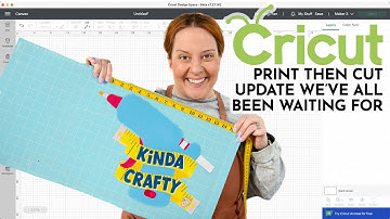 STOP! Biggest Cricut Update EVER!🤯 - LARGE PRINT THEN CUT!