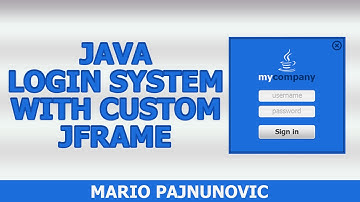 Java Login System with Custom JFrame - Timelapse