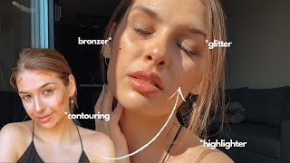 Natural golden and bronze makeup tutorial (For Summer 2021)