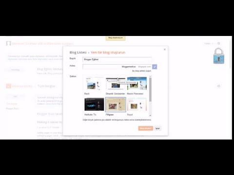 Blogger Ders 2 - Blog Oluşturmak & Ayarlar Kısmı