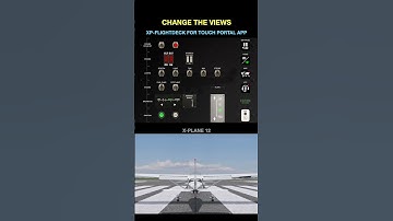 X-Plane 12 Flight simulation and Touch Portal: control your aircraft with your fingers  #shorts