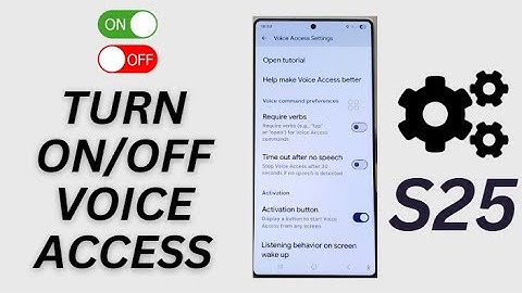 Galaxy S25/S25+/Ultra: How to Turn On/Off Voice Access