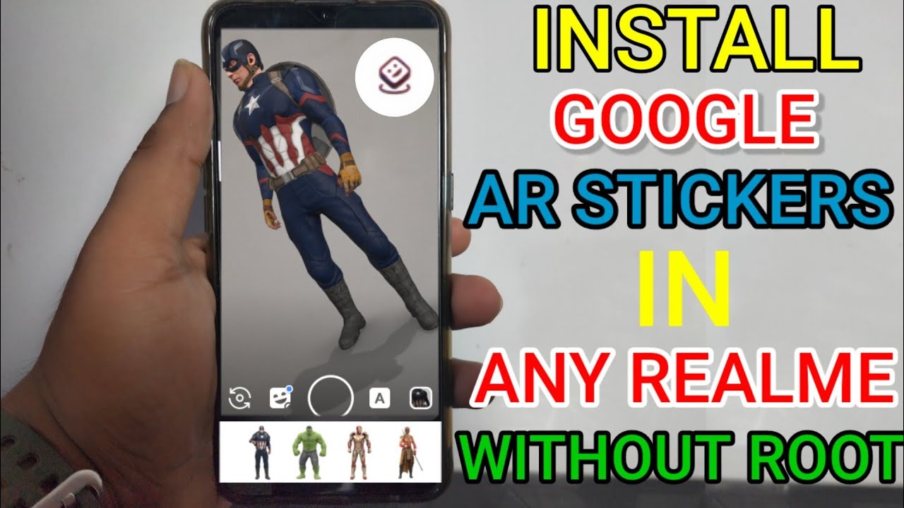 How To Install AR Stickers On Any Realme Phone | Google AR Stickers | Without Root |