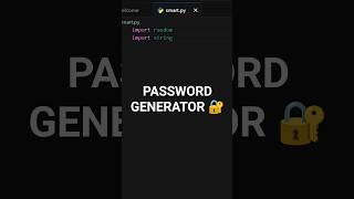 Information Generate a Strong Password in Python 🔐🔥 #shorts #coding #python #viral News