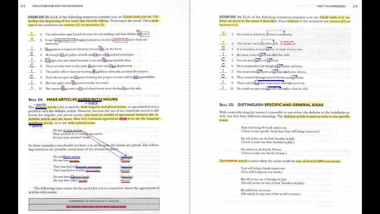 Written Expression Skill 54 [p.212-213]