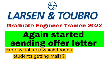 L&T GET Interview results update | LnT Again started sending mails