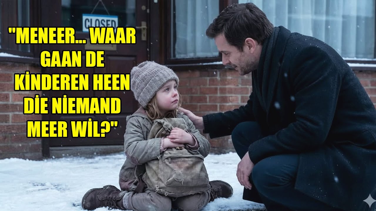 Arm meisje zat alleen bij de opvangpoort — Wat de CEO hoorde, liet hem bevriezen.